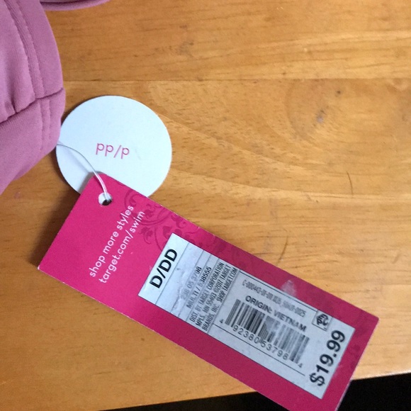 Purple Xhilaration swim top - Picture 2 of 3